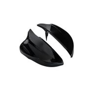 Καπάκια Καθρεφτών Για VW Golf VI (6) 08-12, Touran 10-15 R Look Κουμπωτά Μαύρο Γυαλιστερό 2 Τεμάχια