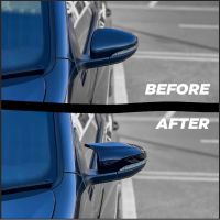 Καπάκια Καθρεφτών Για VW Golf VI (6) 08-12, Touran 10-15 R Look Κουμπωτά Μαύρο Γυαλιστερό 2 Τεμάχια