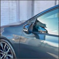 Καπάκια Καθρεφτών Για VW Golf VI (6) 08-12, Touran 10-15 R Look Κουμπωτά Μαύρο Γυαλιστερό 2 Τεμάχια