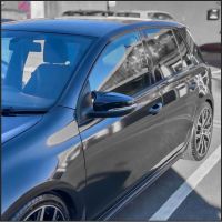 Καπάκια Καθρεφτών Για VW Golf VI (6) 08-12, Touran 10-15 R Look Κουμπωτά Μαύρο Γυαλιστερό 2 Τεμάχια