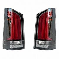 Πισινά Φανάρια Set Για Mercedes-Benz Vito W447 14+ Look W448 Full Led Bar & Led Signal Dynamic Μαύρο/Crystal Carner