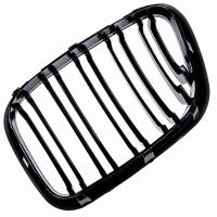 Καρδιές Μάσκας Για Bmw X5 E53 99-03 M4 Look Με Διπλή Γρίλια Μαύρο Γυαλιστερό 2 Τεμάχια