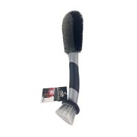 Βούρτσα Καθαρισμού Ζαντών Feral Detailing Pro Με Διπλή Κεφαλή 35cm Γκρί 25570