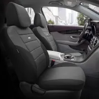 Καλύμματα Αυτοκινήτου Otom One Design Universal Βαμβακερό Ύφασμα Rachel Σετ Εμπρός / Πίσω 10 Τεμαχίων Μαύρο ONE-101