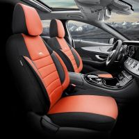 Καλύμματα Αυτοκινήτου Otom Pro Design Universal Βαμβακερό Ύφασμα Rachel / Δερματίνη Σετ Εμπρός / Πίσω 11 Τεμαχίων Μαύρο / Καμηλό PRO-106