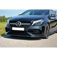 Μπροστινό Spoiler Για Mercedes-Benz A-Class W176 15-18 Facelift A45 Amg Μαύρο Γυαλιστερό 1 Τεμάχιο