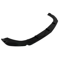 Μπροστινό Spoiler Για Mercedes-Benz A-Class W177 18-23 Hatchback / Sedan Amg Line Γυαλιστερό Μαύρο V2 3 Τεμάχια