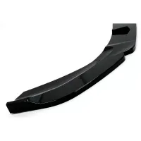 Μπροστινό Spoiler Για Mercedes-Benz A-Class W177 18-23 Hatchback / Sedan Amg Line Γυαλιστερό Μαύρο V2 3 Τεμάχια