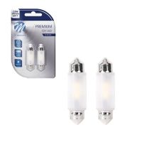 Λάμπες Led Σωληνωτές 39mm M-TECH Premium LB362W - C5W, 12V 2xSMD2835, CANBUS, White