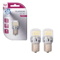 Λάμπες Led P21W BA15S Μονοπολικές 1156 16x2835SMD 12-30V Λευκό Φως Canbus 2 Τεμάχια