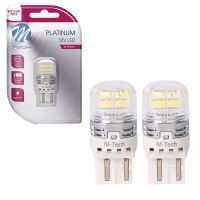 Λάμπες Led T20 W21/5W Διπολικές M-TECH Platinum LB874W-01B 7515 16x2835SMD 12-30V Canbus White 2 Τεμάχια