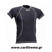 Sparco Εσωθερμική Μπλούζα Κοντομάνικη Basic Underwear 00226N Μαύρο