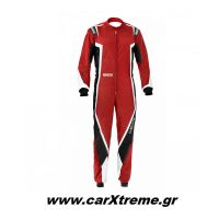 Sparco Φόρμα Kart Kerb Youth 002341BRNBO Κόκκινο/Μαύρο/Λευκό