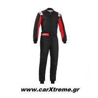 Sparco Φόρμα Kart Rookie 002343NRRS Μαύρο/Κόκκινο