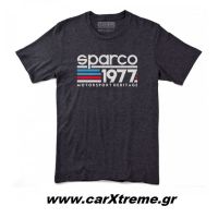 Sparco Μπλούζα T-Shirt Vintage 77 01242NR Μαύρο