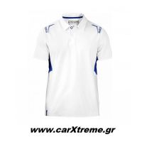 Sparco Μπλουζάκι Polo Pro-Tech 01255BI Λευκό