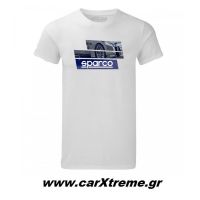 Sparco Μπλούζα T-Shirt Track 01262BI Λευκό