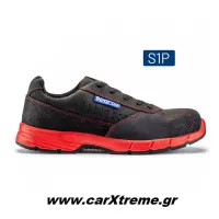 Sparco Παπούτσια Εργασίας CHALLENGE S1P 07519NRRS Μαύρο/Κόκκινο