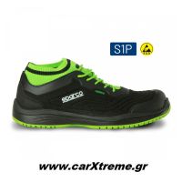 Sparco Παπούτσια Εργασίας Legend S1P ESD 07525NRVF Μαύρο/Πράσινο