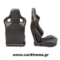 Αγωνιστικό Κάθισμα Αυτοκινήτου Δερματίνη 96x53x58cm