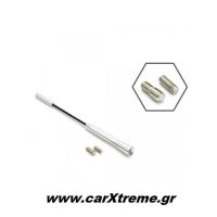 Κεραία ΑΝΤΜ05 18cm Χρώμιο με 2 Αντάπτορες 5-6mm