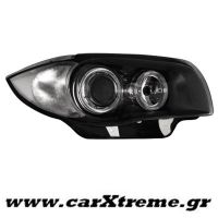 Φανάρι Εμπρός Μαύρο BMW 1ER E87 04-07