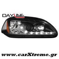 Φανάρι Εμπρός Μαύρο Honda Civic 2+5D 96-98