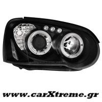 Φανάρι Εμπρός Μαύρο Subaru Impreza 03-05