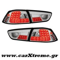 Φανάρι Πίσω Chrome Led Tail Mitsubishi lancer 08+