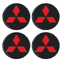 MITSUBISHI ΑΥΤΟΚΟΛΛΗΤΑ ΣΗΜΑΤΑ ΖΑΝΤΩΝ 5,5 cm ΜΑΥΡΟ/ΚΟΚΚΙΝΟ ΜΕ ΕΠΙΚΑΛΥΨΗ ΣΜΑΛΤΟΥ  - 4 ΤΕΜ.