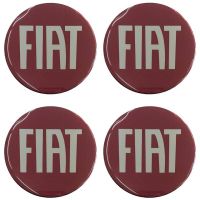 FIAT ΑΥΤΟΚΟΛΛΗΤΑ ΖΑΝΤΩΝ 7,2cm ΜΠΟΡΝΤΩ/ΧΡΩΜΙΟ ΜΕ ΕΠΙΚΑΛΥΨΗ ΣΜΑΛΤΟΥ - 4 ΤΕΜ.