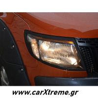 Εμπρόσθιες γρίλιες φαναριών μαύρο ματ Ford Ranger Τ6 2012-2016