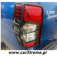 Οπίσθιες γρίλιες φαναριών μαύρο ματ Mitsubishi L200 (Triton) 2019+