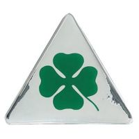 ALFA ROMEO QUADRIFOGLIO VERDE (ΤΡΙΦΥΛΛΙ) ΑΥΤΟΚΟΛΛΗΤΟ 10x10cm ΜΕ ΕΠΙΚΑΛΥΨΗ ΕΠΟΞΕΙΔΙΚΗΣ ΡΥΤΙΝΗΣ 2 ΤΕΜ.