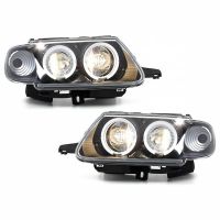 Μπροστινά Φανάρια Set Για Citroen Saxo 96-99 Angel Eyes Μαύρα H1/H1 Sonar