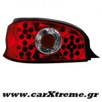 Φανάρι Πίσω Red Crystal Led Για Αυτοκίνητο Citroen Saxo 96-00