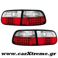 Φανάρι Πίσω Red Crystal Led Honda Civic 3D 92-95