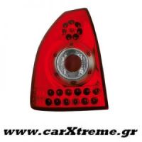 Φανάρι Πίσω Red Crystal Led Honda Civic 3D 96-02