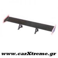 Αεροτομή αυτοκινήτου Αλουμινίου Μαύρη με Μπλε Led