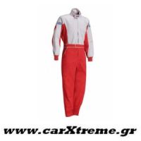 Φόρμα Pit Stop Γκρι-Κόκκινο Sparco