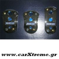 Πεταλιέρες set Black-Silver Sparco