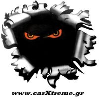 Αυτοκόλλητο Mάτια και Mεταλλική Xαρακιά