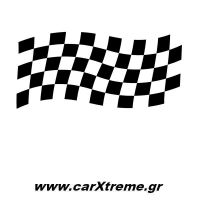 Aυτοκόλλητο Αυτοκινήτου Κυματιστή Σκακιέρα
