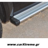 Ford Ranger 2007+ Σκαλοπάτια Αλουμινίου με Ασημί Ματ Φινίρισμα