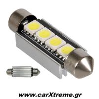 Λαμπάκια Σωληνωτά CanBus 4 SMD 42mm