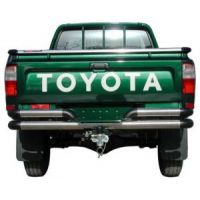 TOYOTA HI LUX 1997>'02/'05 - Οπίσθιος ανοξείδωτος προφυλακτήρας  304 Inox