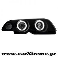 Φανάρι Εμπρός Μαύρο Led BMW E46 4D 98-01