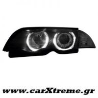 Φανάρι Εμπρός Μαύρο Led BMW E46 4D 98-01
