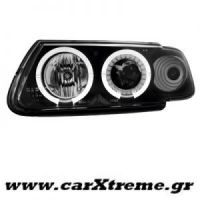 Φανάρι Εμπρός Μαύρο Citroen Saxo 96-99