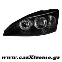 Φανάρι Εμπρός Angel Eyes Μαύρο Ford Focus 01-04